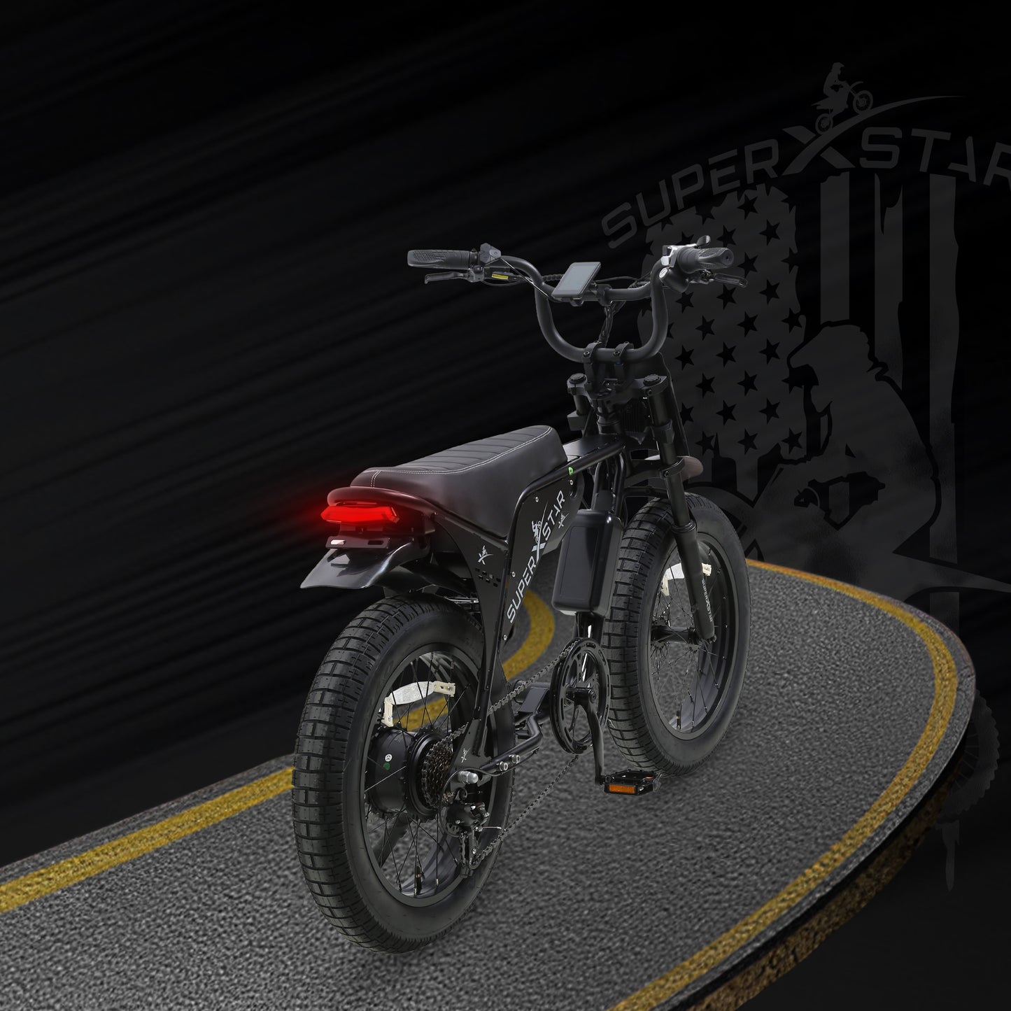 Super X Star E Times Tour JR – 750W Fat Tire Electric Bike | 48V Lithium, Shimano 7-Speed, TEKTRO Brakes - Super X Star