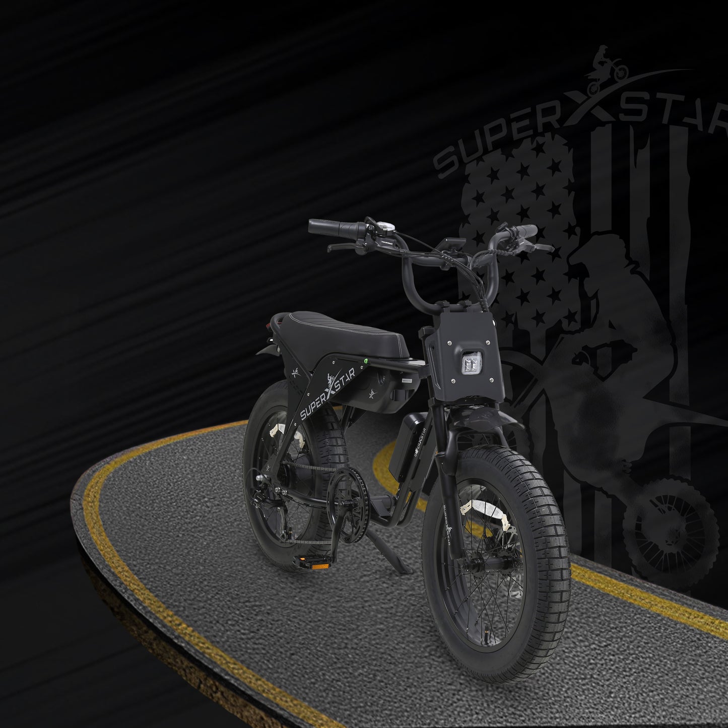 Super X Star E Times Tour JR – 750W Fat Tire Electric Bike | 48V Lithium, Shimano 7-Speed, TEKTRO Brakes - Super X Star