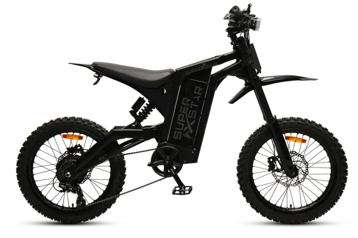 Super X Star eXtreme Adventure 1000W Off-Road Electric Dirt Bike – 48V Lithium, Full Suspension, Shimano 7-Speed, TEKTRO Brakes - Super X Star