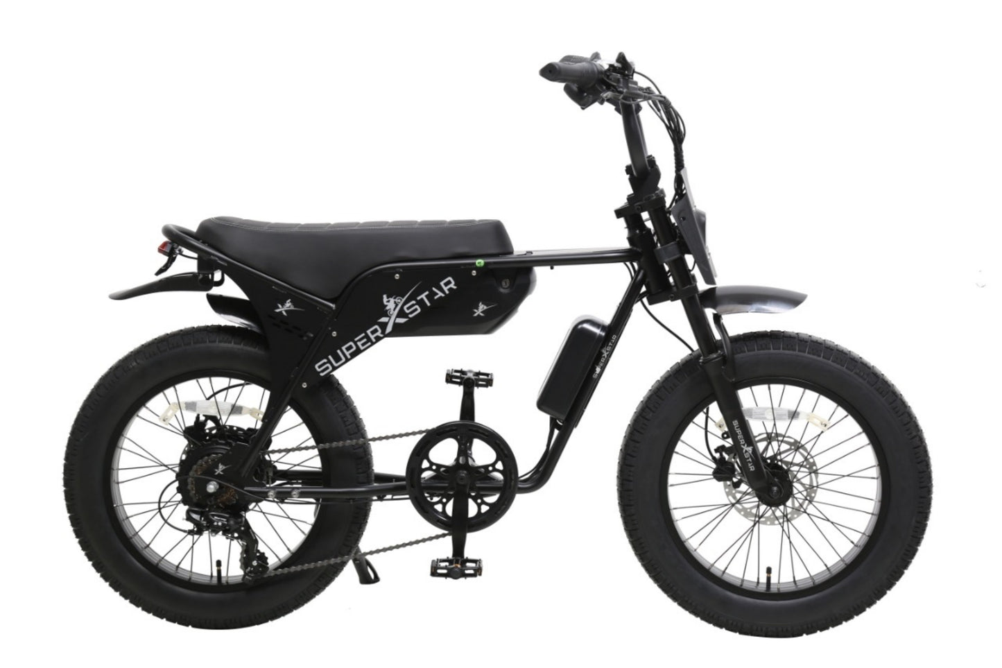 Super X Star E Times Tour JR – 750W Fat Tire Electric Bike | 48V Lithium, Shimano 7-Speed, TEKTRO Brakes - Super X Star
