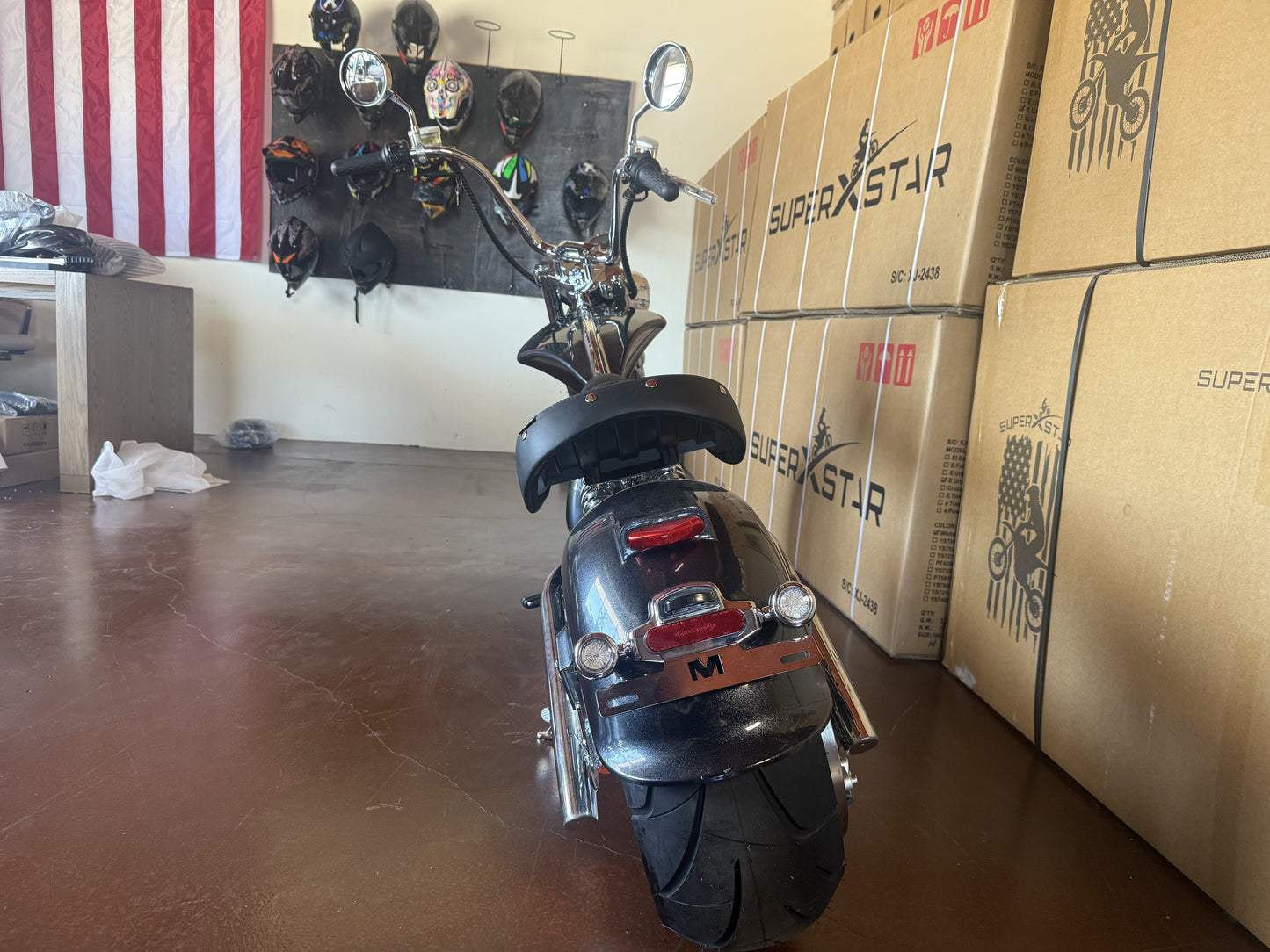 Super X Star Black Eclipse Electric Chopper Bike – 2000W 60V High Speed Cruiser