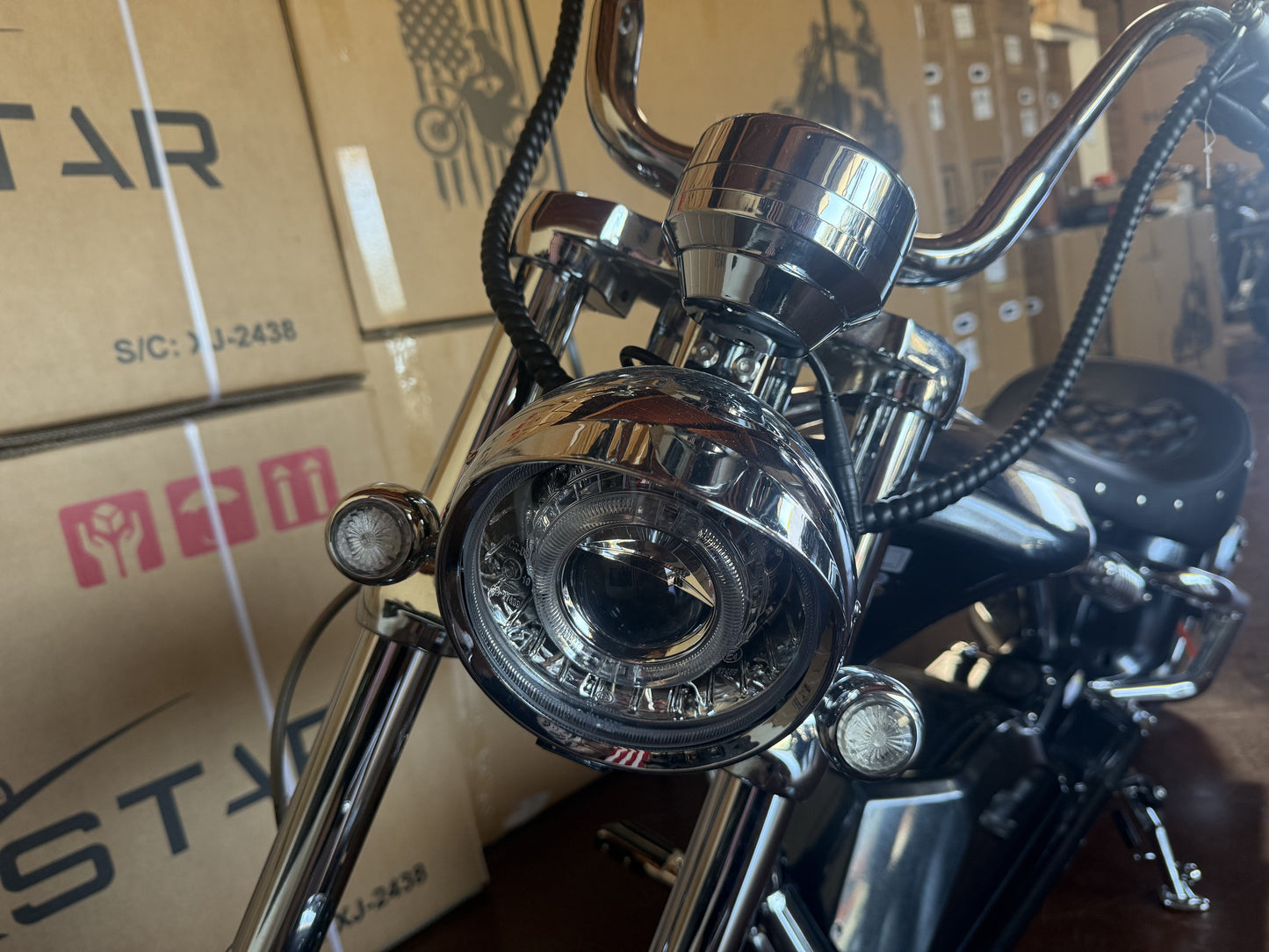 Super X Star Black Eclipse Electric Chopper Bike – 2000W 60V High Speed Cruiser