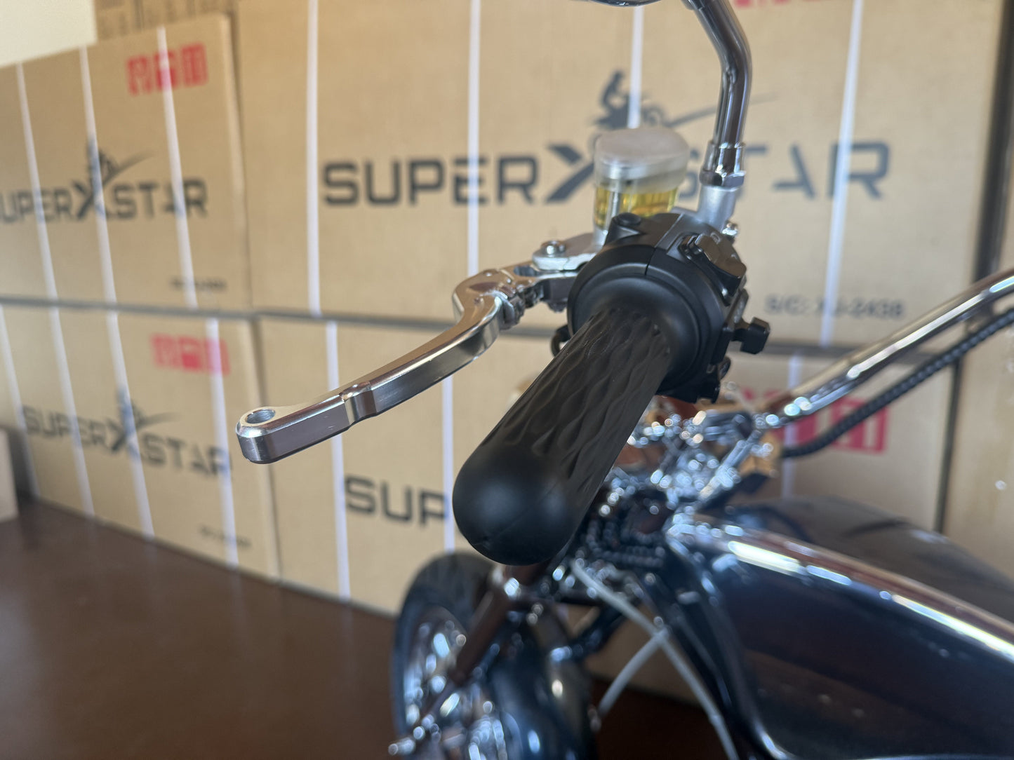 Super X Star Black Eclipse Electric Chopper Bike – 2000W 60V High Speed Cruiser