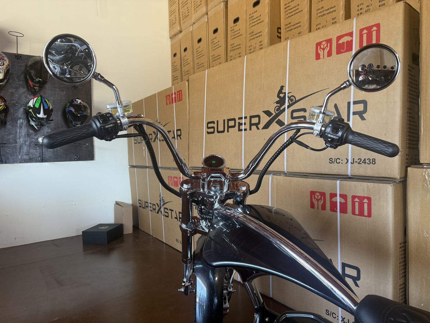 Super X Star Black Eclipse Electric Chopper Bike – 2000W 60V High Speed Cruiser