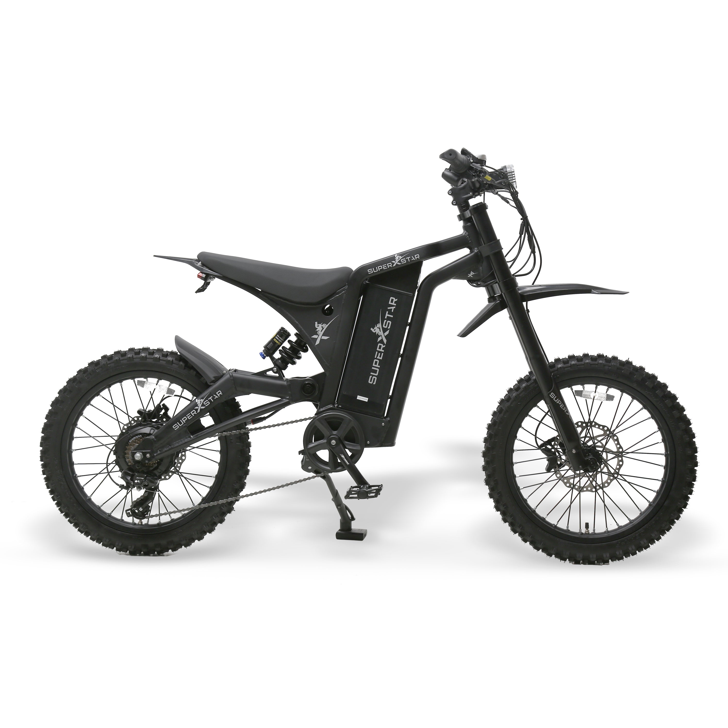 Super X Star Extreme Adventure 1000W off-road electric dirt bike with full suspension