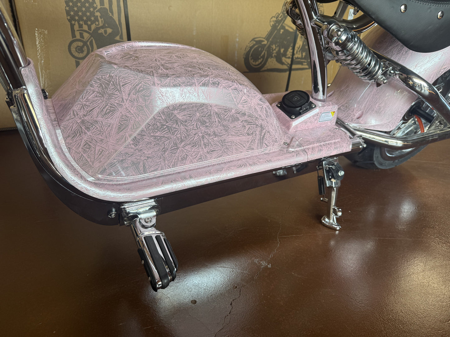Super X Star Pink Eclipse Electric Chopper Bike – 2000W 60V High Speed Cruiser