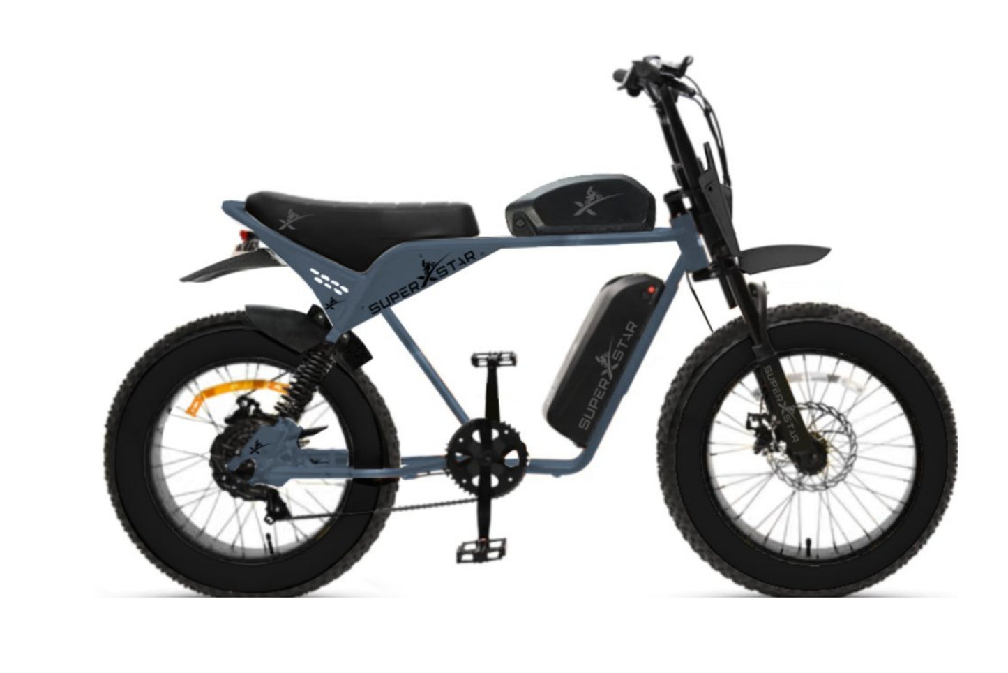 Super X Star E Times Tourist – 750W Fat Tire Electric Bike | Dual 48V Lithium, Shimano 7-Speed, TEKTRO Brakes