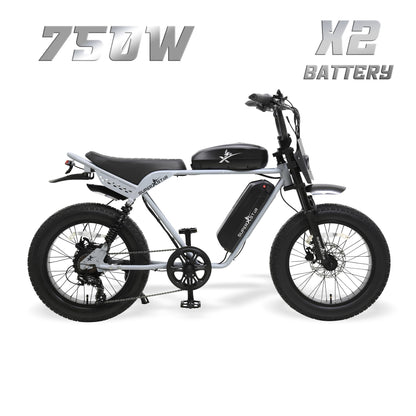 Super X Star E Times Tour 750W dual battery electric bike with extended range